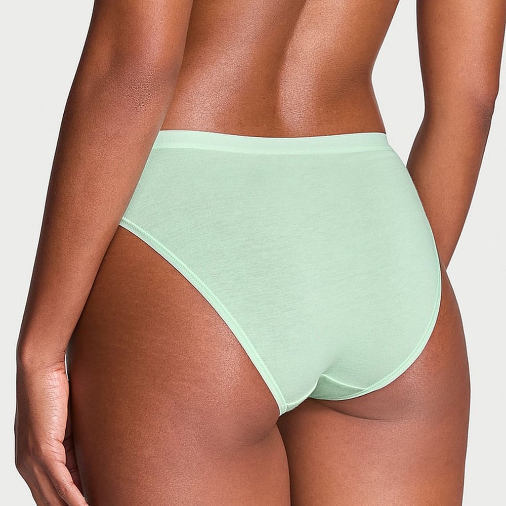 Victoria's Secret Stretch Cotton Bikini Panty Pretty Mint Medium NEW - Picture 3 of 6